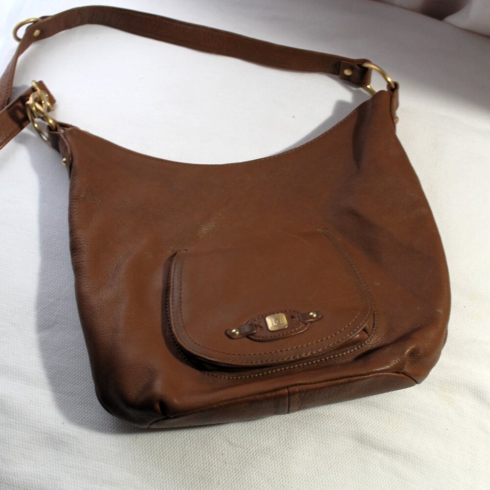 Stone Mountain Brown Leather Hobo Bag
